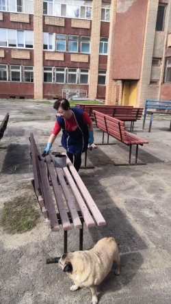 21 округ. Активные жители принимают участие в благоустройстве округа.